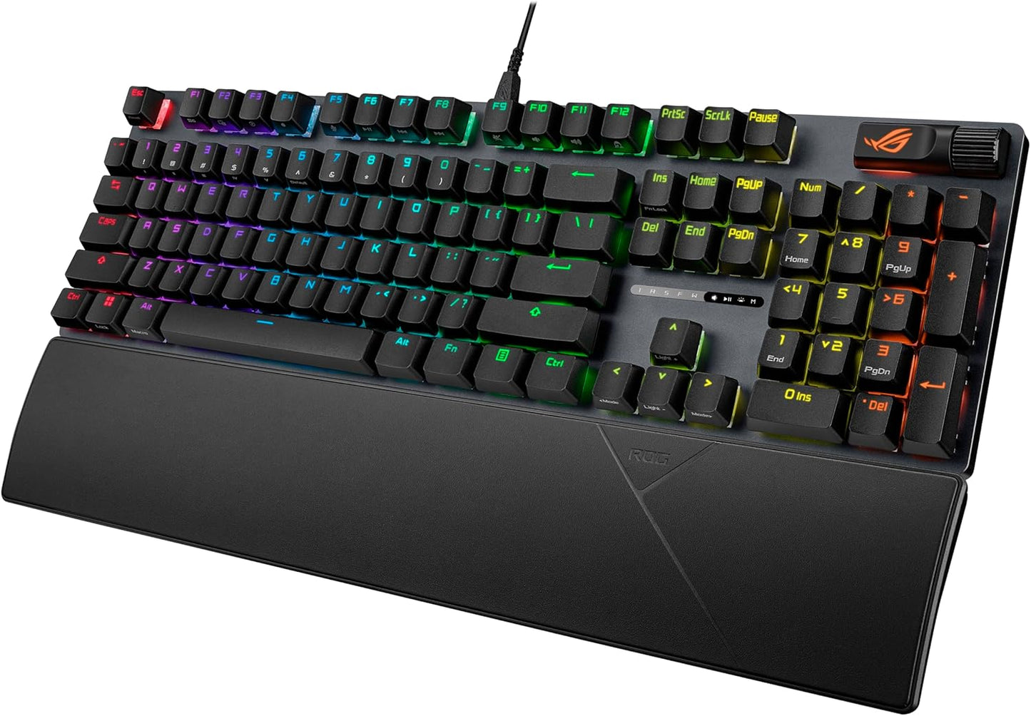 ROG Strix Scope II X Wired USB Mechanical Gaming Keyboard – 100% Full-Size, Hot Swappable Pre-Lubed ROG NX Snow V2 Linear Switches, PBT Keycaps, RGB, Pc/Mac Support - Black
