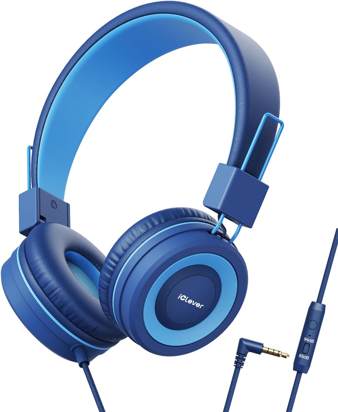 Kids Headphones with Cord, 85/94Db Safe Volume Tech, Bending Resistance Durable, Foldable, Stereo Sound 3.5Mm Jack Wired Headphones for Kids Boys Girls Tablet/Travel/School, HS14